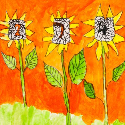 Gabriele Radecki: Die Sonnenblumen 2, 3, 4